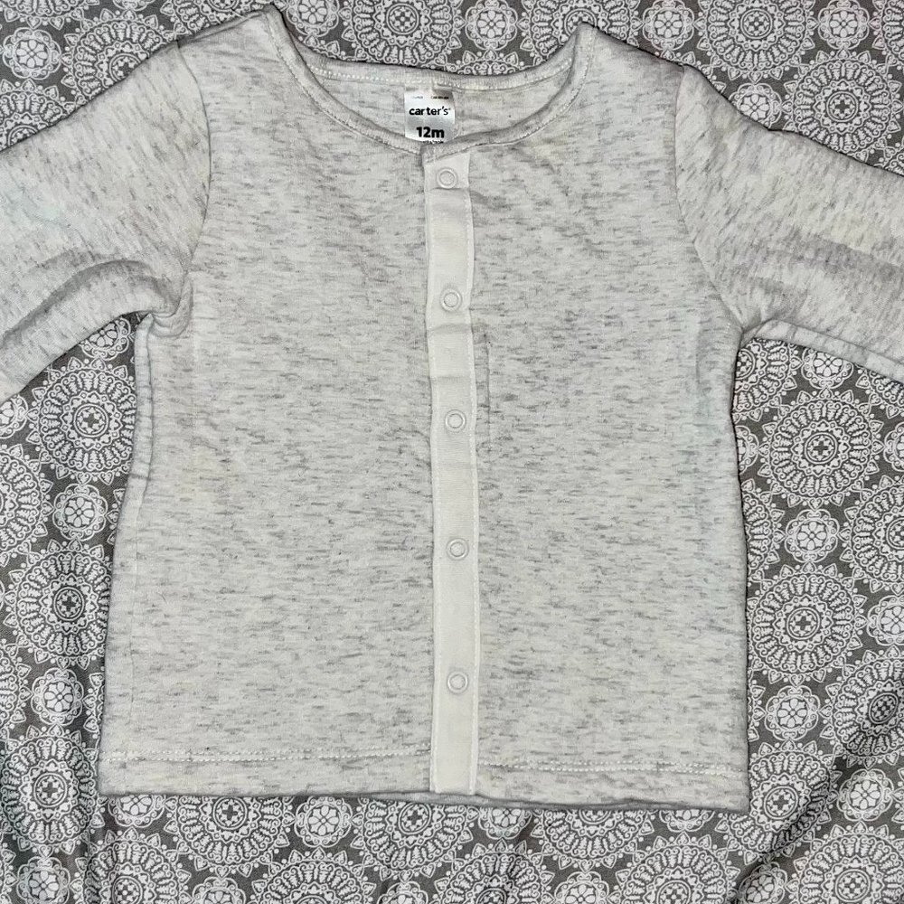 Carter's Baby Basics Sweater in Size 12M Eggshell Color